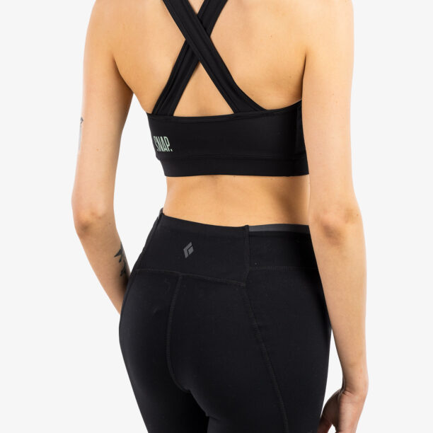 Preţ Sutien sport SNAP Crossed Bra - black/light green