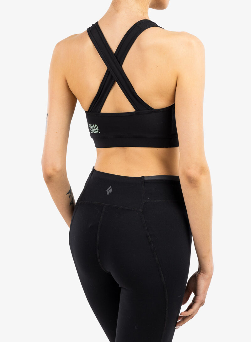 Preţ Sutien sport SNAP Crossed Bra - black/light green