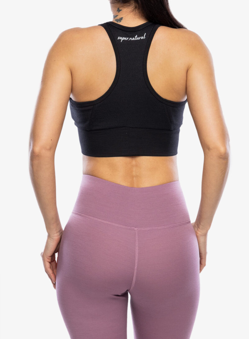 Sutien sport Super.natural Motion Zip Top - jet black preţ