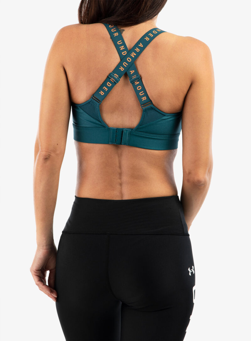 Sutien sport Under Armour Infinity High Sports Bra - tourmaline teal/sunset preţ