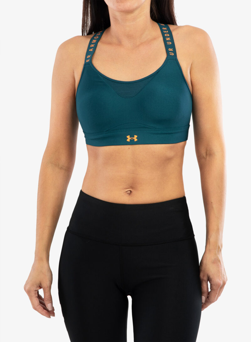 Sutien sport Under Armour Infinity High Sports Bra - tourmaline teal/sunset