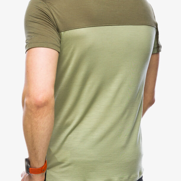 Preţ T-shirt Icebreaker Merino 125 Cool-Lite Sphere III SS Tee Colour Block - lichen/loden