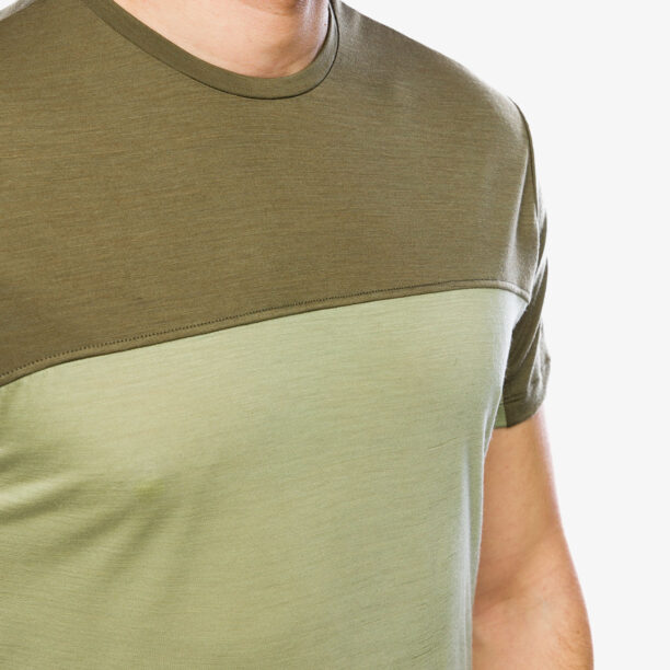 Original T-shirt Icebreaker Merino 125 Cool-Lite Sphere III SS Tee Colour Block - lichen/loden