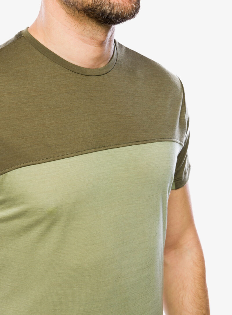 Original T-shirt Icebreaker Merino 125 Cool-Lite Sphere III SS Tee Colour Block - lichen/loden