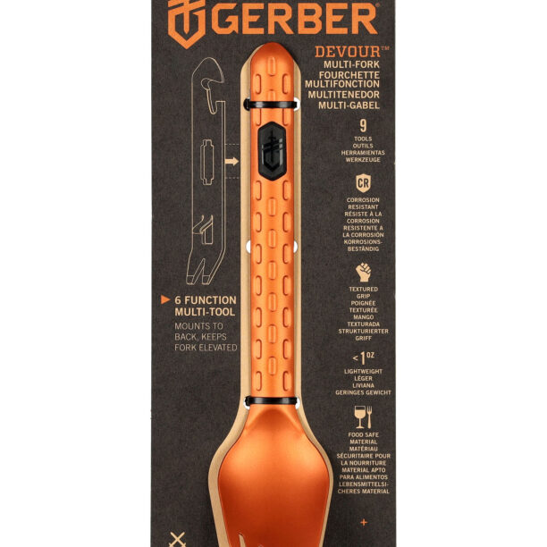 Tacam spork Gerber Compleat Multi Fork - burnt orange preţ