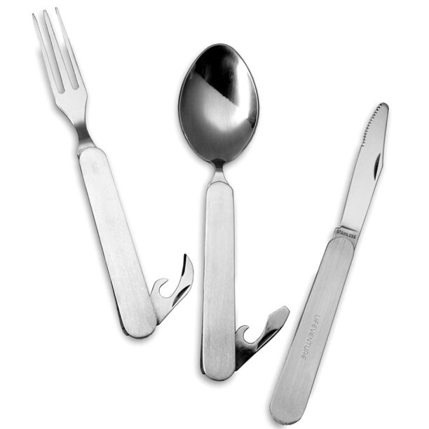 Tacâmuri de voiaj Lifeventure Folding Cutlery Set preţ