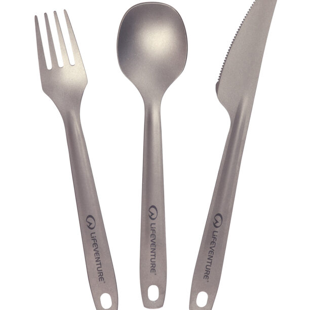 Tacâmuri de voiaj Lifeventure Superlight Titanium Cutlery Set preţ