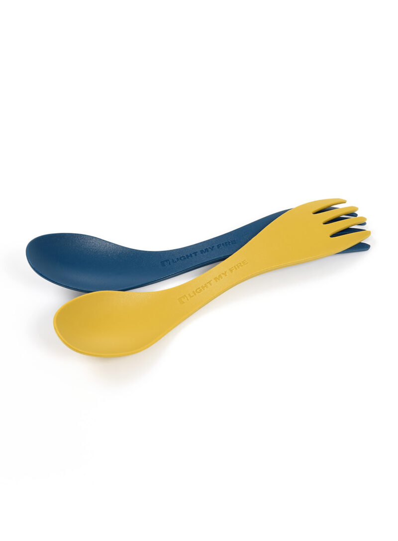 Tacâmuri de voiaj Light My Fire Spork BIO little 2-pack - yellow/blue