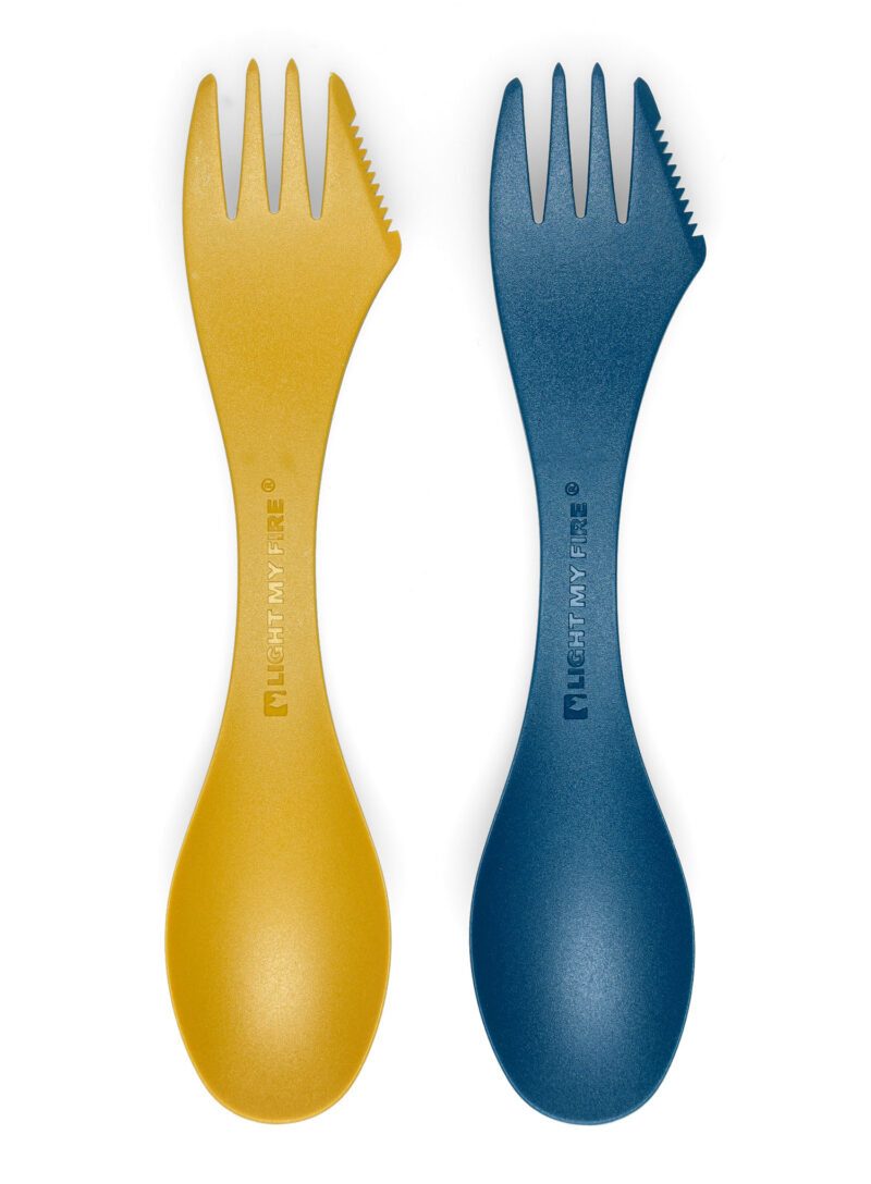 Cumpăra Tacâmuri de voiaj Light My Fire Spork Original 2 Pack Bio - yellow/nav