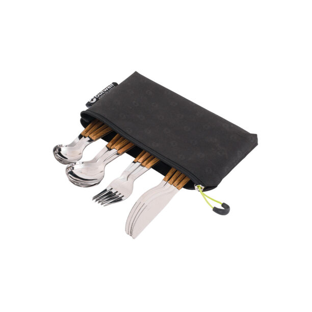 Tacâmuri de voiaj Outwell Pouch Cutlery Set Deluxe