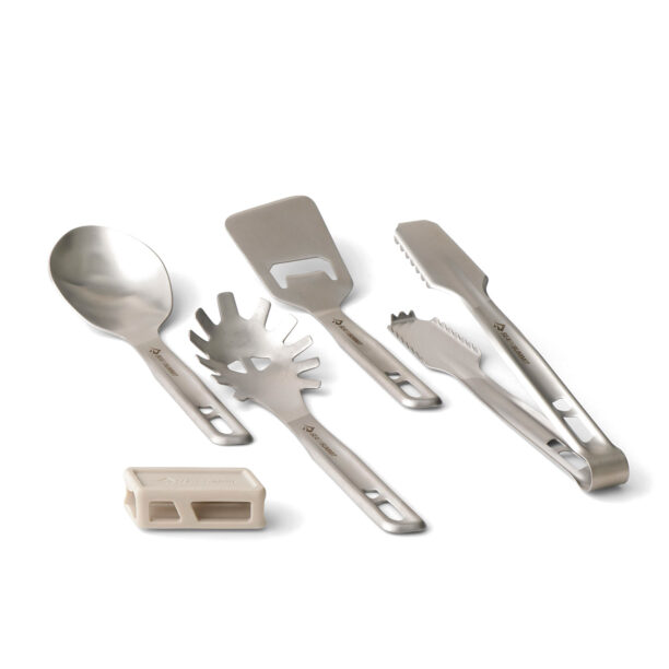 Tacâmuri de voiaj Sea to Summit Detour SL Steel Utensil Set 4P preţ