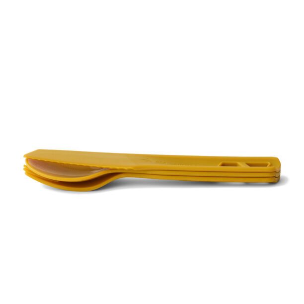 Tacâmuri de voiaj Sea to Summit Passage Cutlery Set 3P - yellow preţ