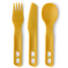 Tacâmuri de voiaj Sea to Summit Passage Cutlery Set 3P - yellow