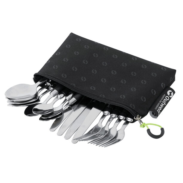 Tacâmuri de voiaj in etui Outwell Pouch Cutlery Set