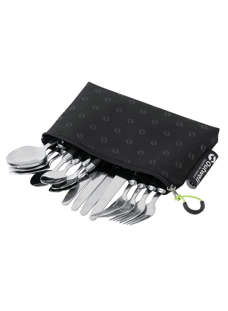 Tacâmuri de voiaj in etui Outwell Pouch Cutlery Set