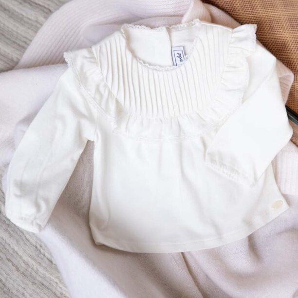 Tartine et Chocolat bluza bebe culoarea bej