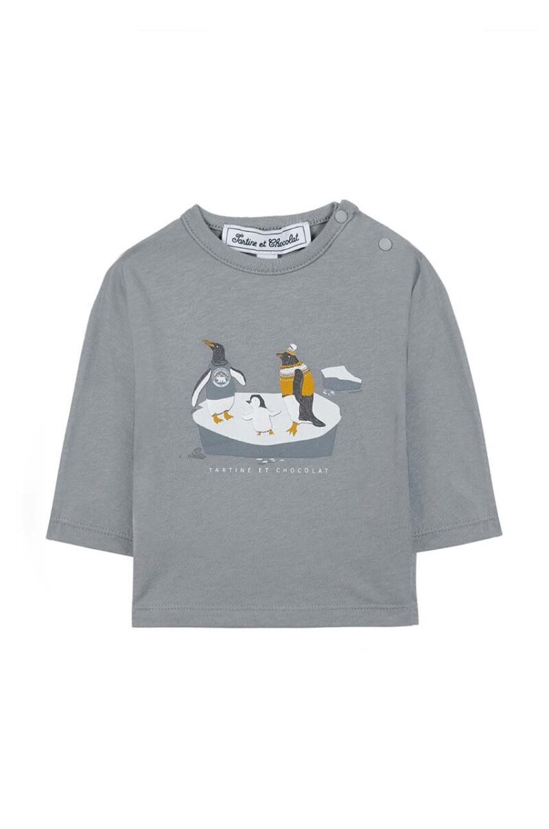 Tartine et Chocolat longsleeve din bumbac pentru copii cu imprimeu