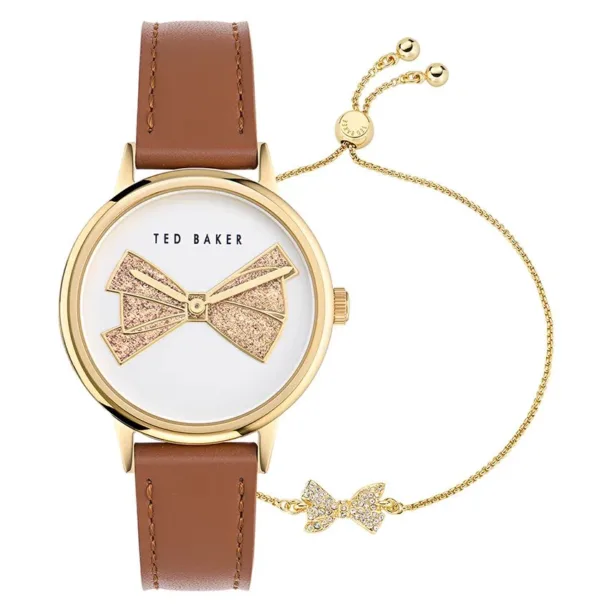 Ted Baker ceas si bratara culoarea bej