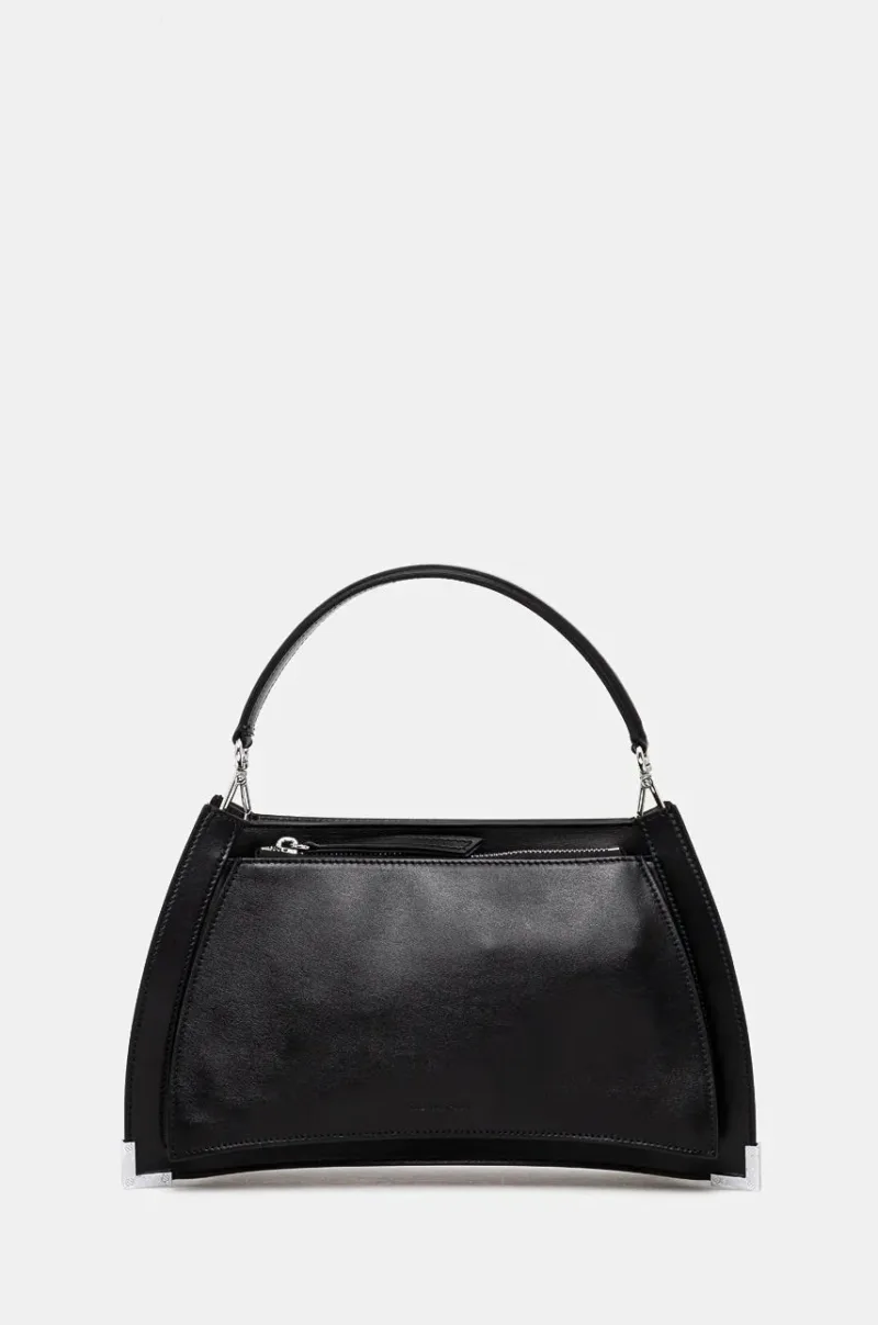 The Kooples poseta de piele culoarea negru