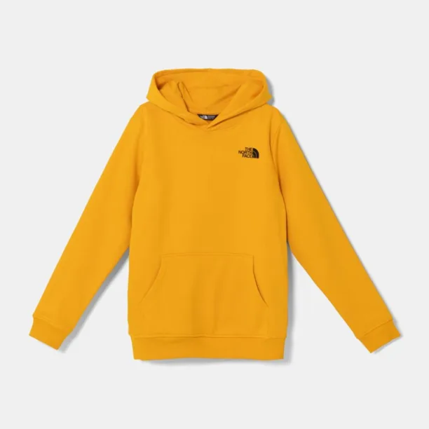 The North Face bluza copii REDBOX REGULAR P/O HOODIE culoarea galben