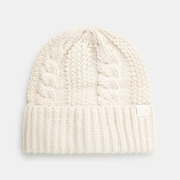 The North Face căciulă Oh Mega Beanie culoarea bej