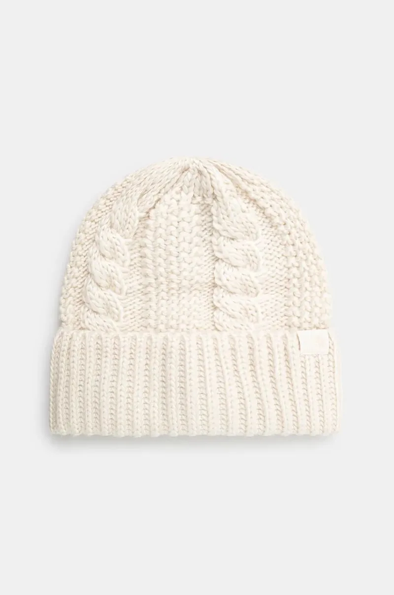 The North Face căciulă Oh Mega Beanie culoarea bej