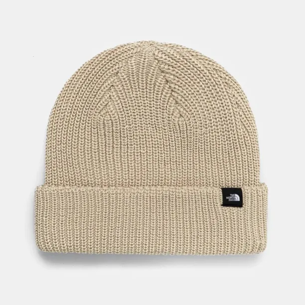 The North Face caciula TNF Fisherman Beanie culoarea bej