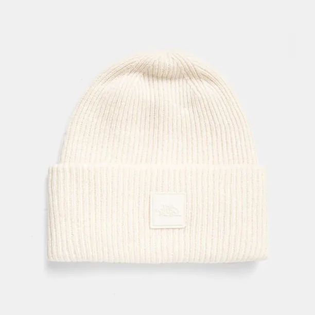 The North Face caciula de lana Urban Patch Beanie culoarea bej