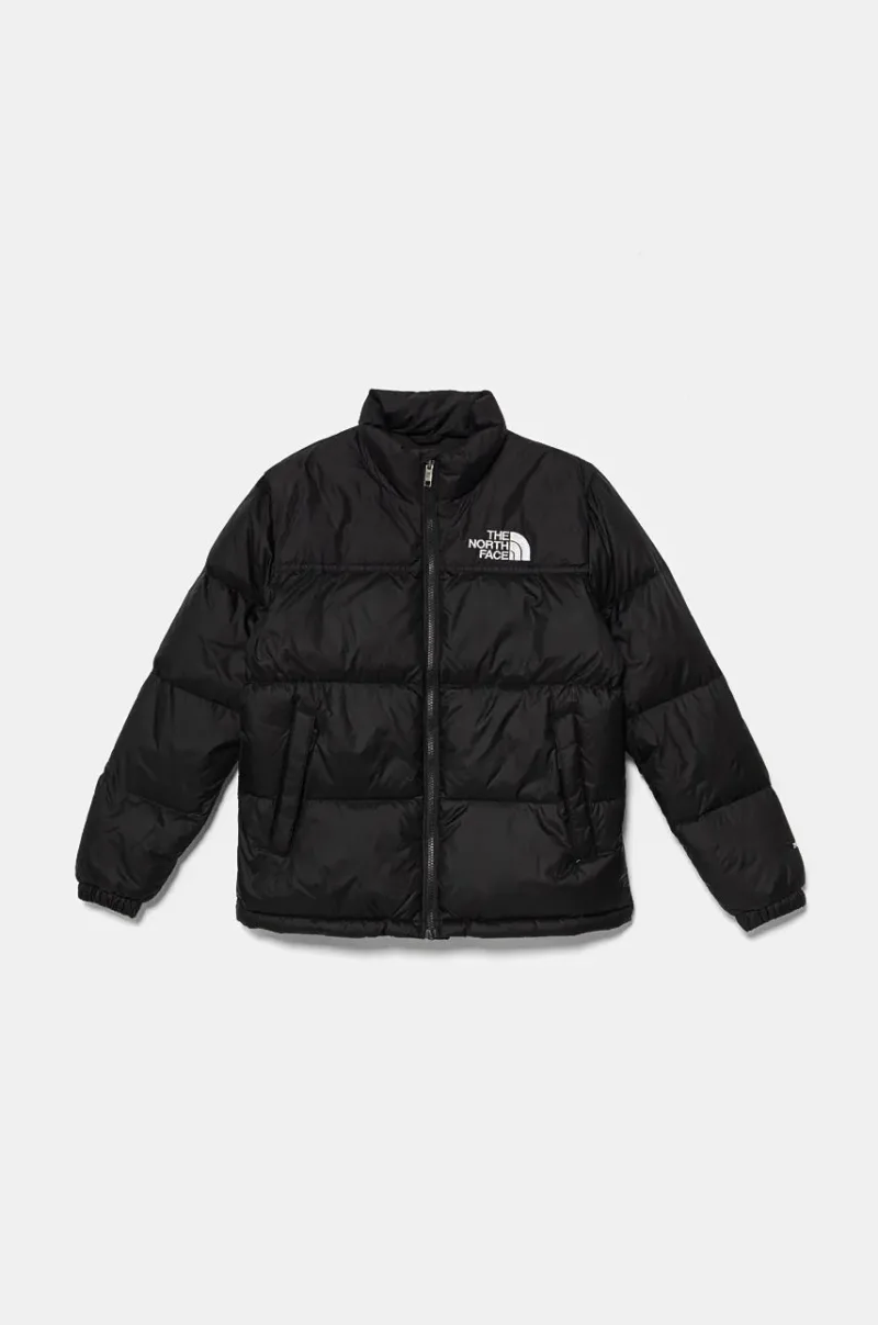 The North Face geaca de puf pentru copii TEEN 1996 RETRO NUPTSE JACKET culoarea negru