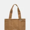 The North Face geanta de bumbac Circular Cotton Tote culoarea maro