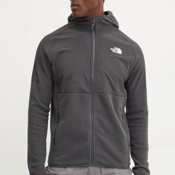 The North Face hanorac Glacier Heavyweight culoarea gri