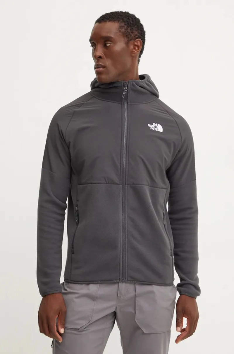 The North Face hanorac Glacier Heavyweight culoarea gri