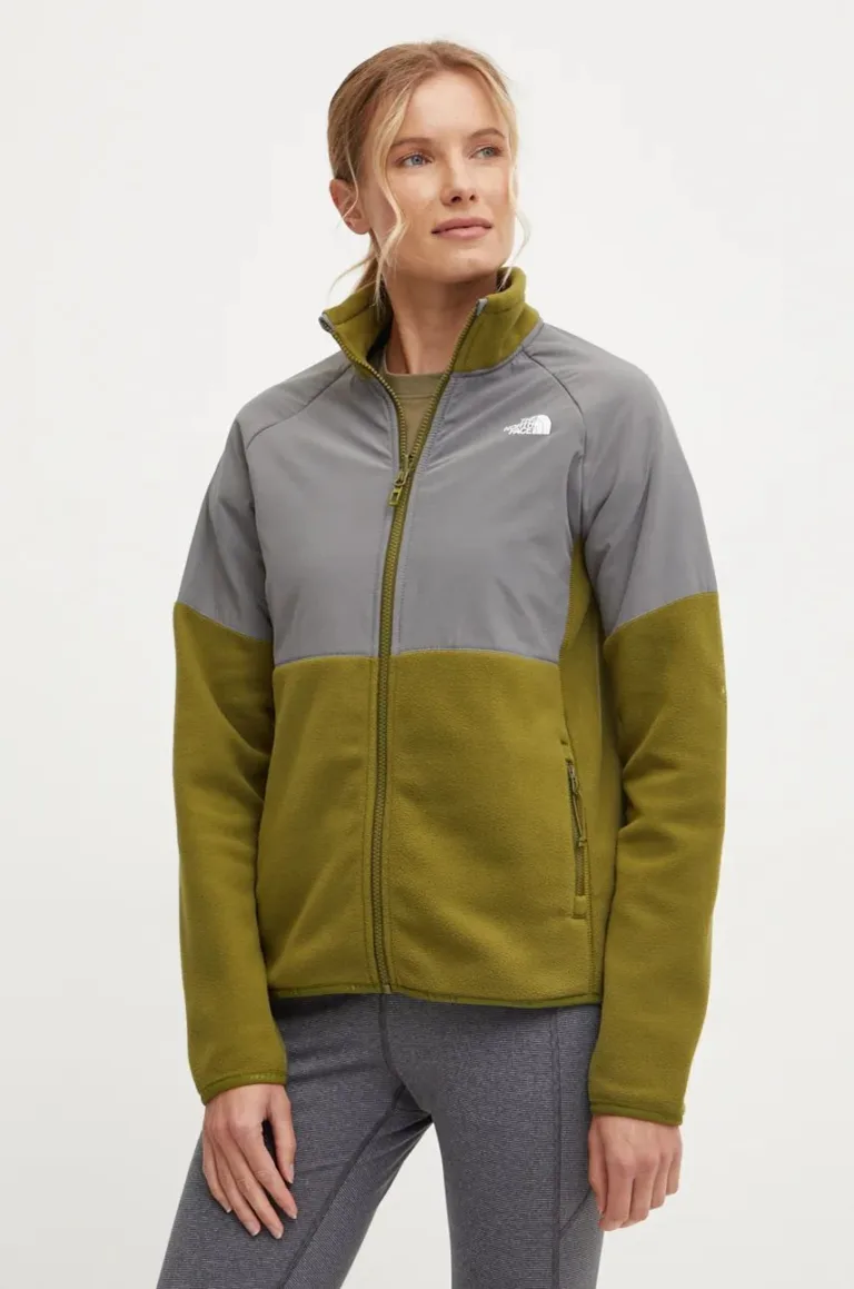 The North Face hanorac Glacier Heavyweight culoarea verde