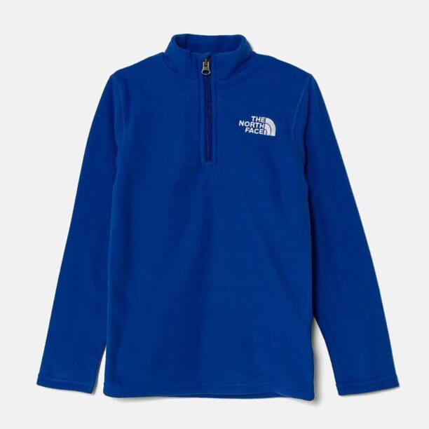 The North Face hanorac polar pentru copii GLACIER 1/4 ZIP PULLOVER neted