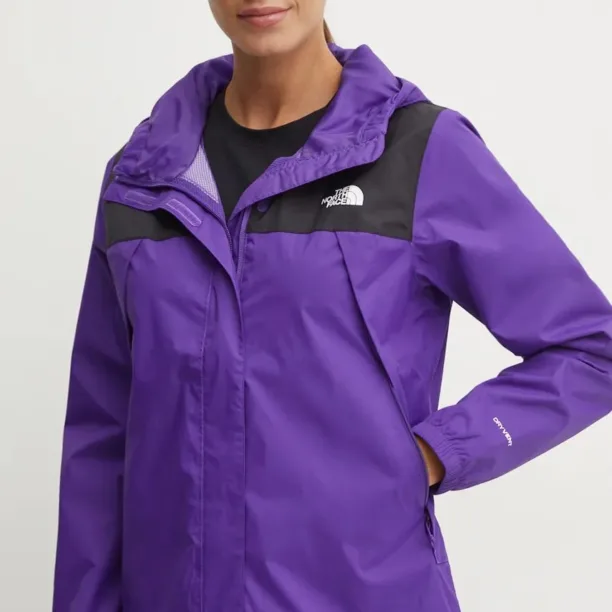 The North Face jacheta de exterior Antora culoarea violet