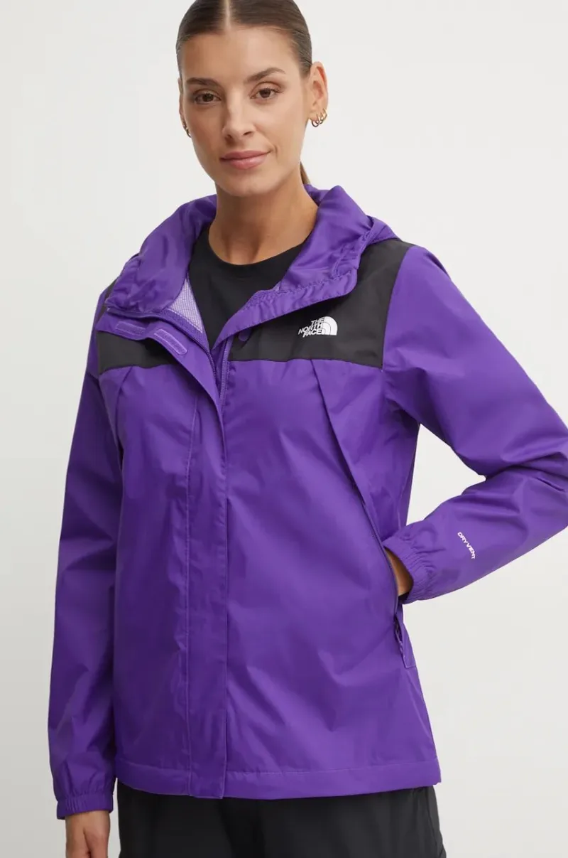 The North Face jacheta de exterior Antora culoarea violet