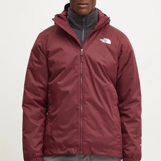 The North Face jacheta de exterior Quest Insulated culoarea bordo