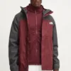 The North Face jacheta de exterior Quest Triclimate culoarea bordo