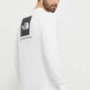 The North Face longsleeve din bumbac M L/S Redbox Tee culoarea bej