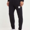 The North Face pantaloni de trening din bumbac Fine Pant culoarea negru