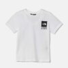 The North Face tricou de bumbac pentru copii COORDINATES GRAPHIC S/S TEE culoarea alb