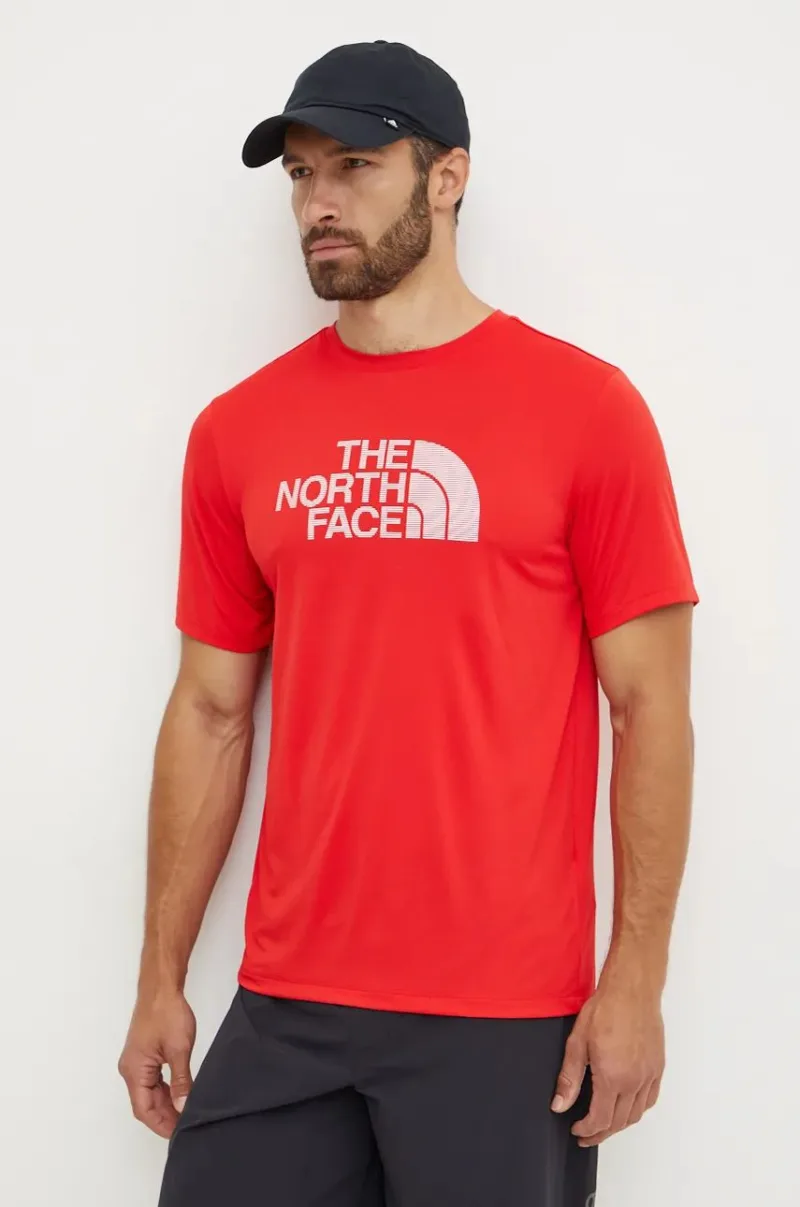 The North Face tricou sport 24/7 Easy culoarea rosu