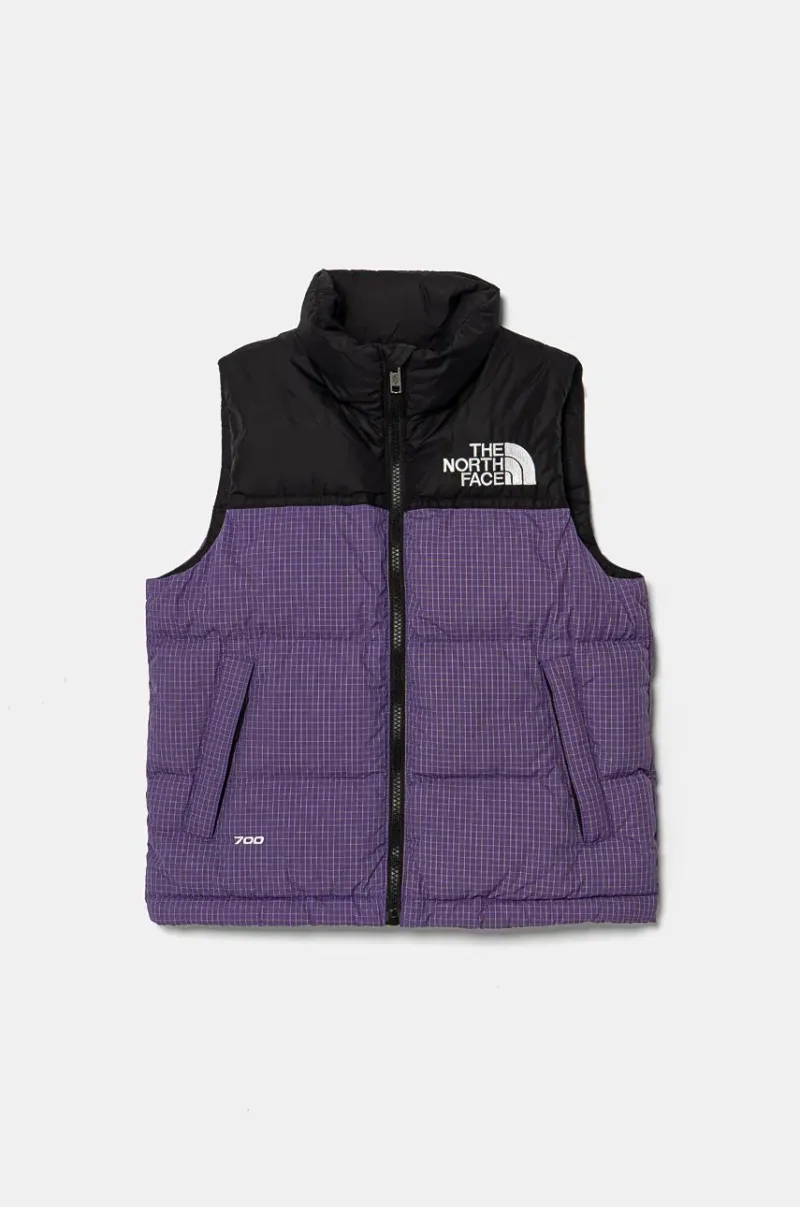 The North Face vesta de puf pentru copii TEEN 1996 RETRO NUPTSE VEST culoarea violet