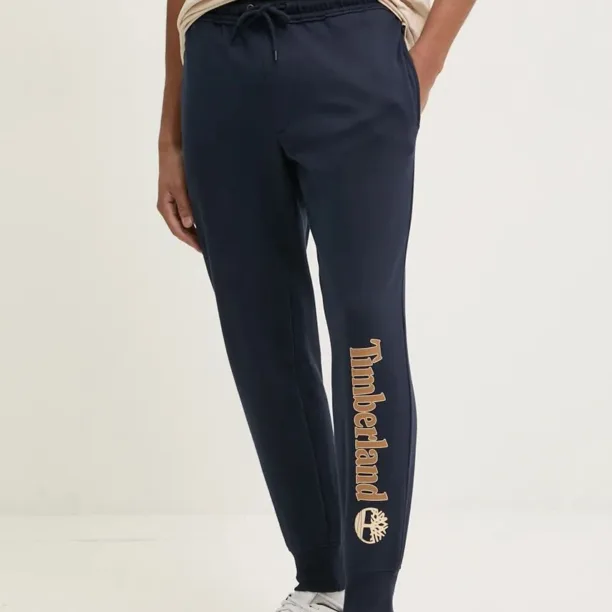 Timberland pantaloni de trening culoarea albastru marin