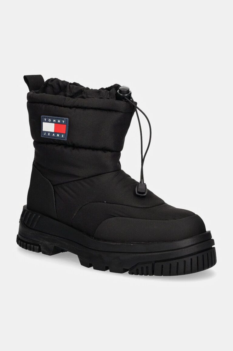 Tommy Jeans cizme de iarna TJM SNOW BOOT culoarea negru