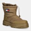 Tommy Jeans cizme de iarna TJM SNOW BOOT culoarea verde