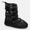 Tommy Jeans cizme de iarna TJW WINTER FEMININE BOOT culoarea negru