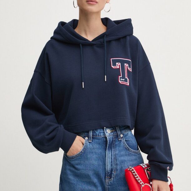 Tommy Jeans hanorac de bumbac femei