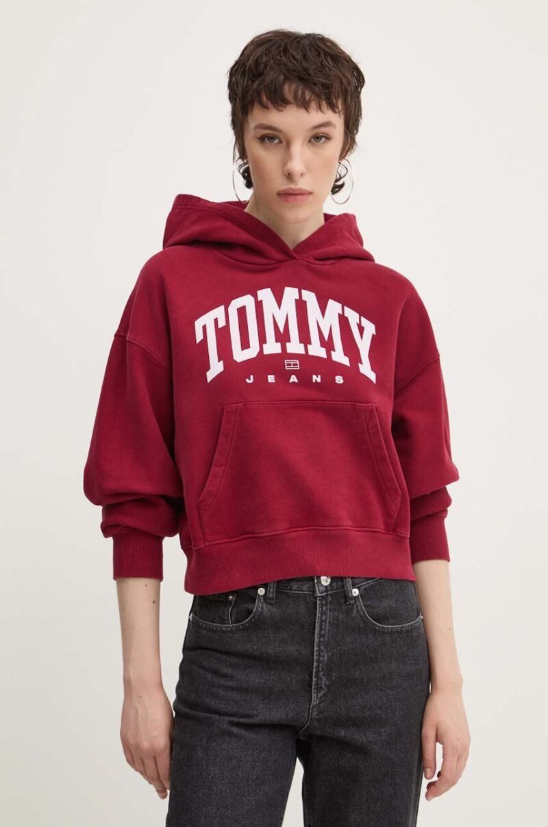 Tommy Jeans hanorac de bumbac femei