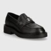 Tommy Jeans mocasini de piele TJW FLAT LOAFER femei